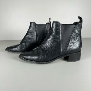 Acne Studios Jensen Grain Chelsea Boots in black leather